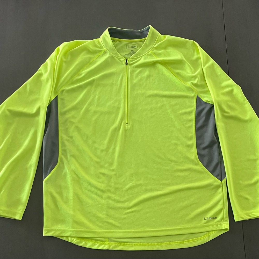 L.L. Bean Men's High-Visibility Neon Yellow Jersey XXL